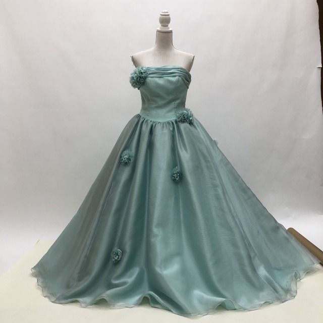 中古 カラードレス プリンセス 青 13号FT 13~17号対応 C-346