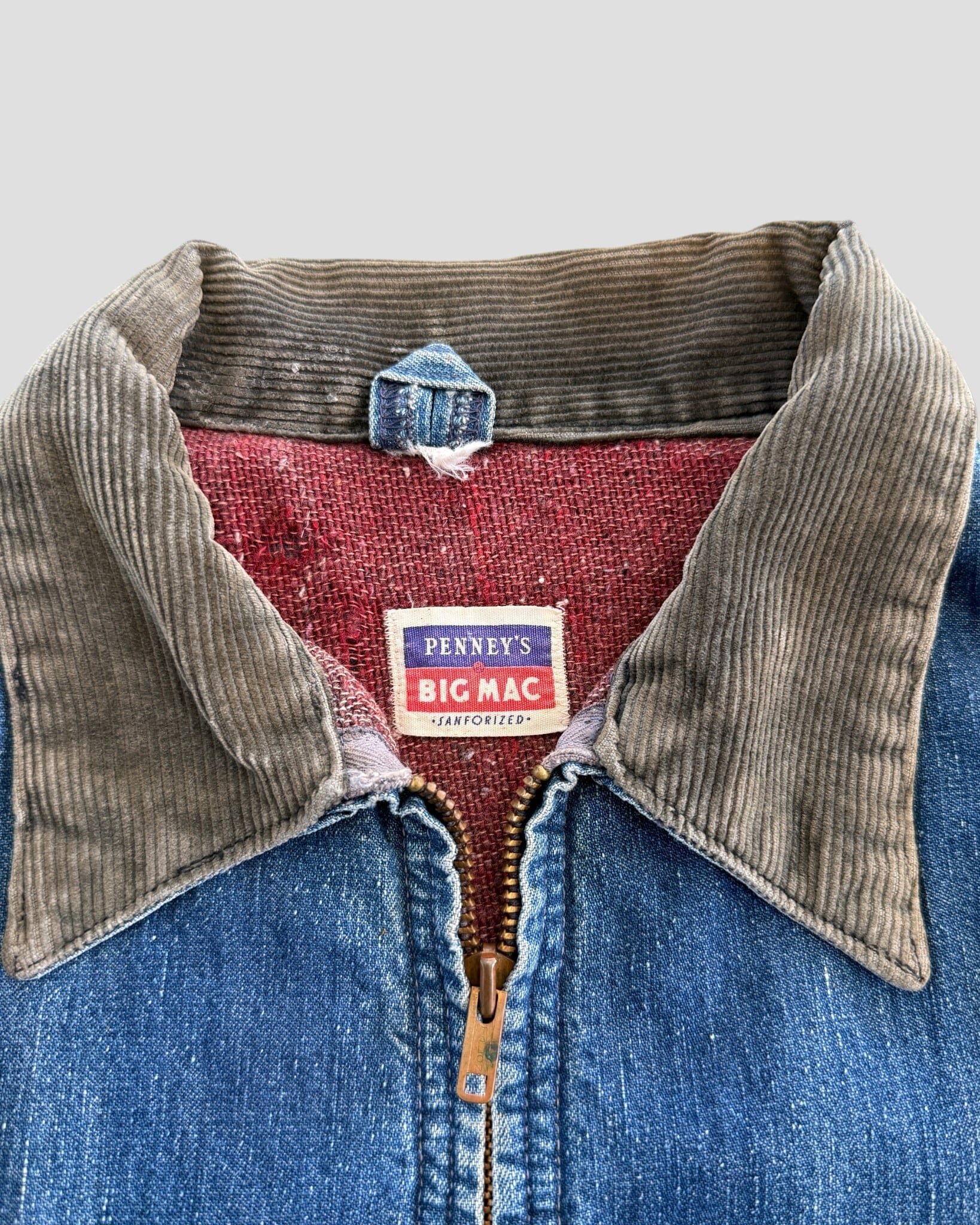 美品60s BIGMACアメリカ製ビンテージデニムワークジャケットUSA古着短丈 BIG MAC 60s デニムワークジャケット 60's BIG MAC ビッグマック