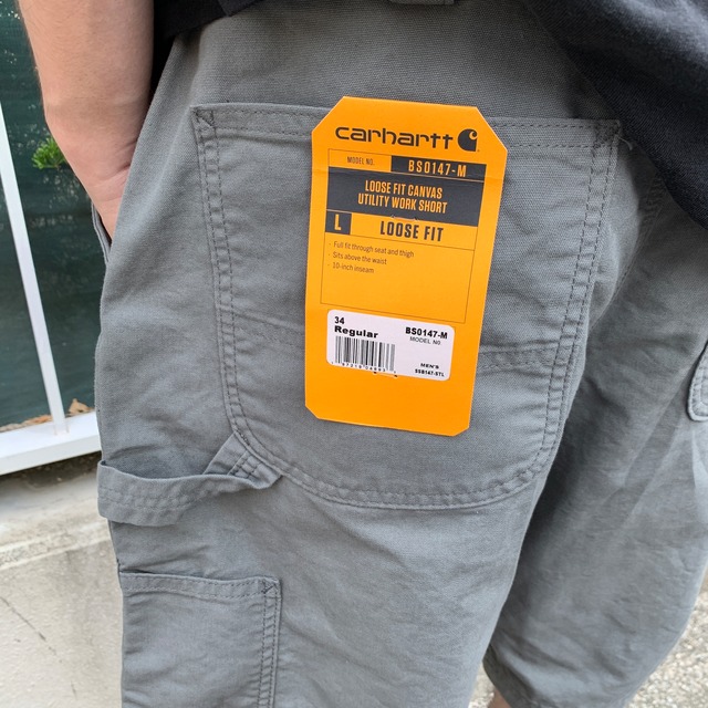未使用品 Carhartt キャンバスユーティリティワークショーツ W34