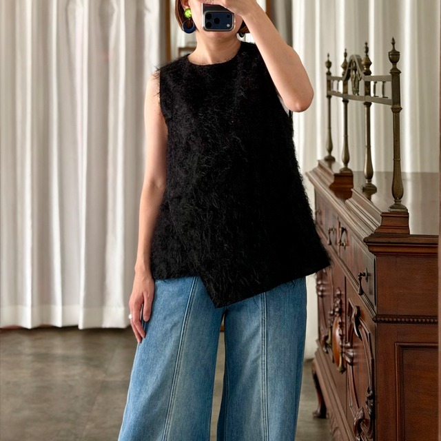 ★Shaggy Blouse (Black)