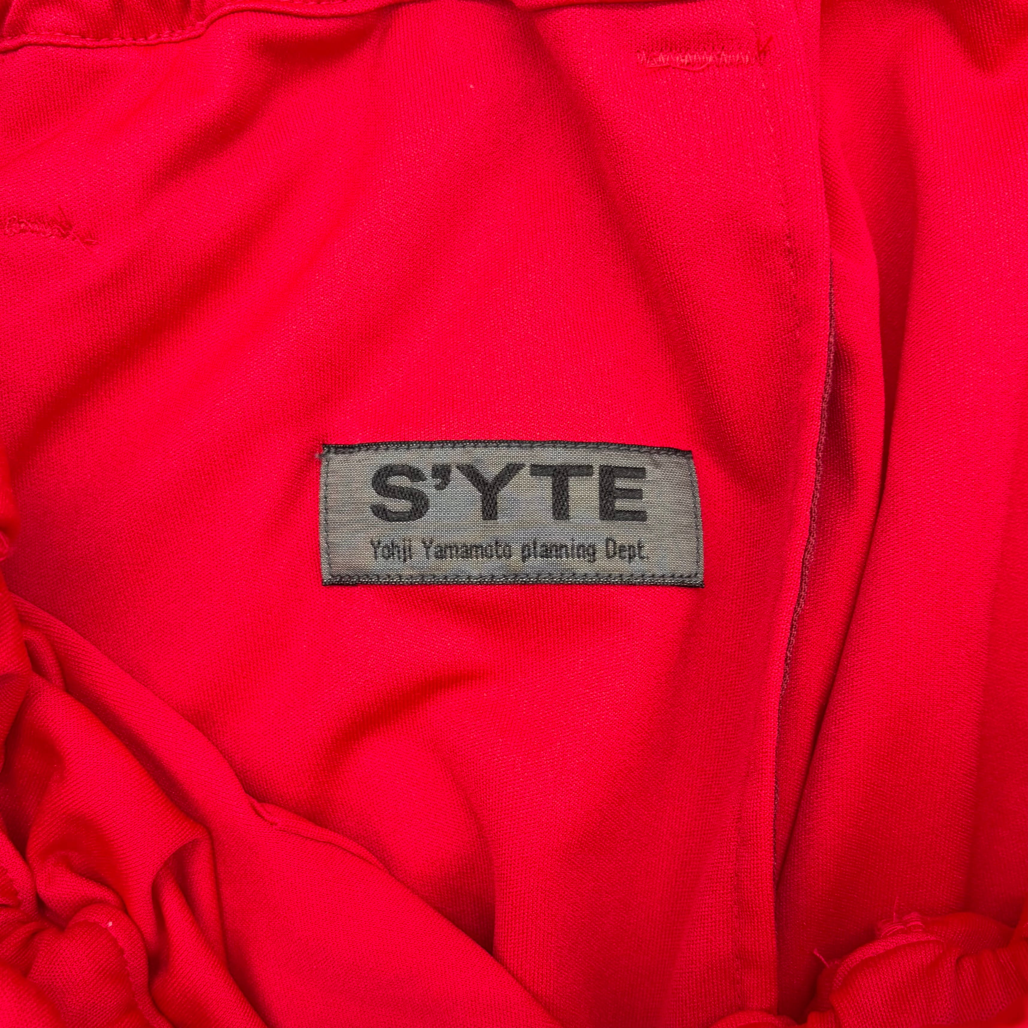 S'YTE サルエル ワイド ショートパンツ レッド サイト ヨウジヤマモト