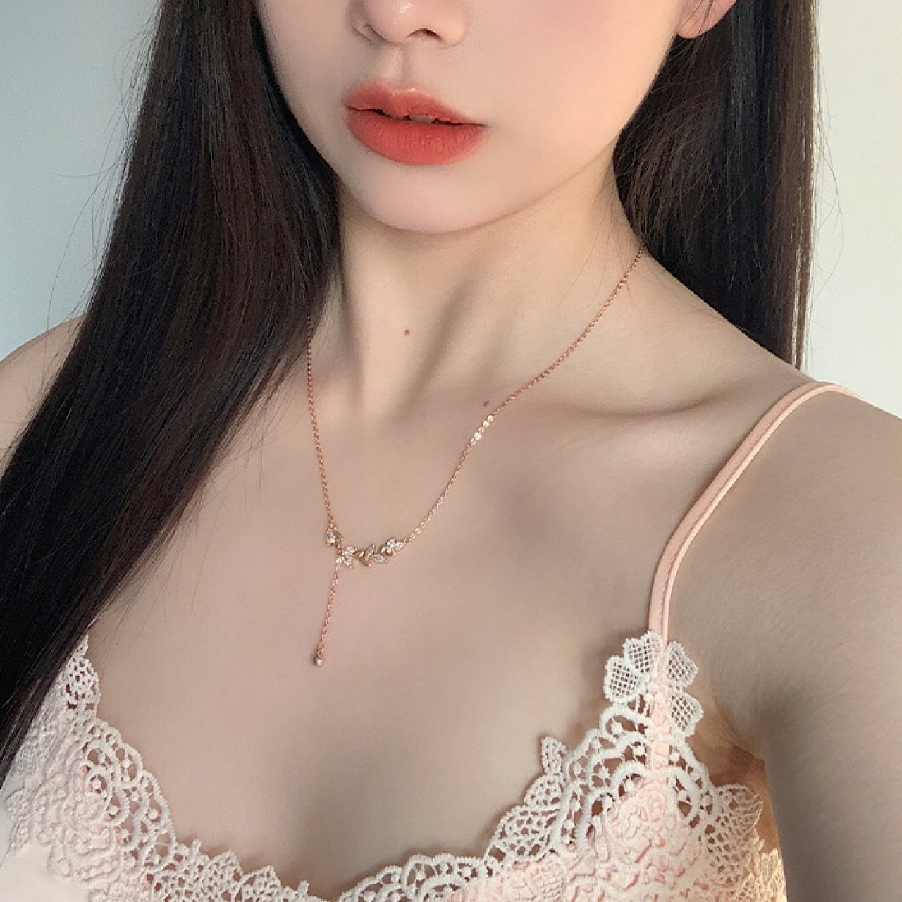 おしゃれ 葉っぱ キラキラ レディース ネックレス - 10