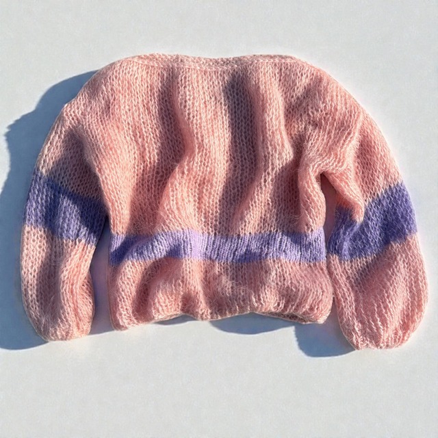 【LADIES】vintage mohair hand knit size:フリー