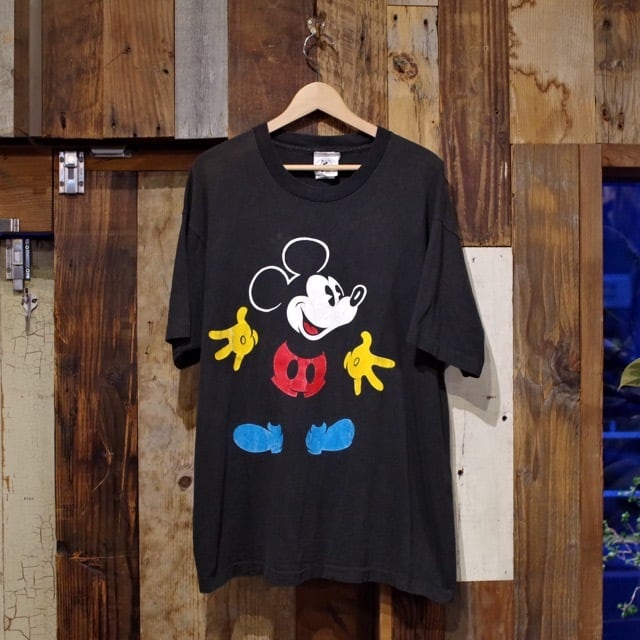 1990s Mickey Mouse Print T Shirt Xl相当 90年代 ウォルト ディズニー ミッキー Tシャツ 古着屋 仙台 Biscco 古着 Vintage 通販
