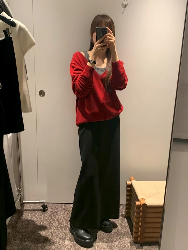 (即納) ounce / Kimo soft maxi skirt Ssize