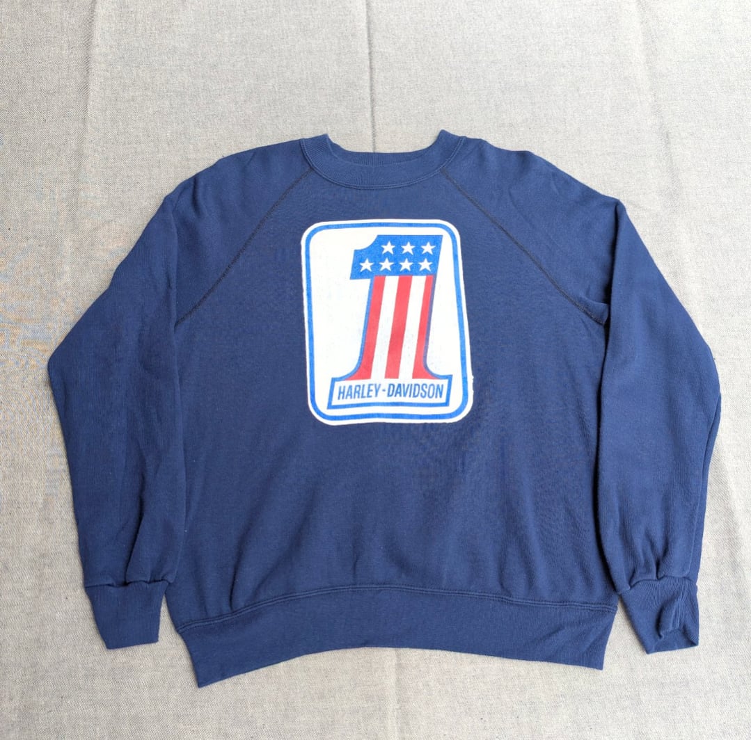 70s harley davidson No.1 sweat shirt 小岩店
