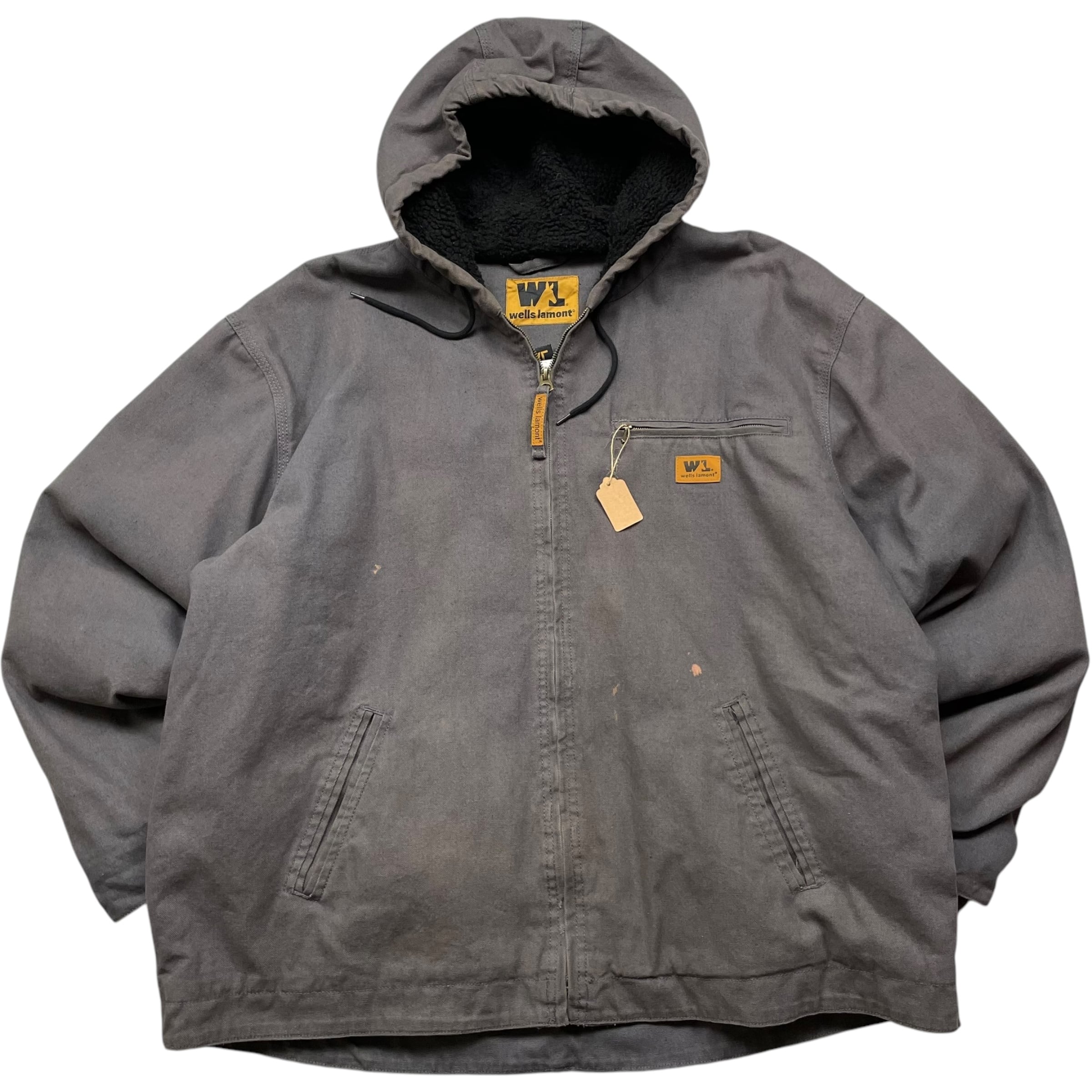 《XXL》 wells lamont ウェルズラモント ダックジャケットアクティブジャケット ワンポイント グレー no.5228