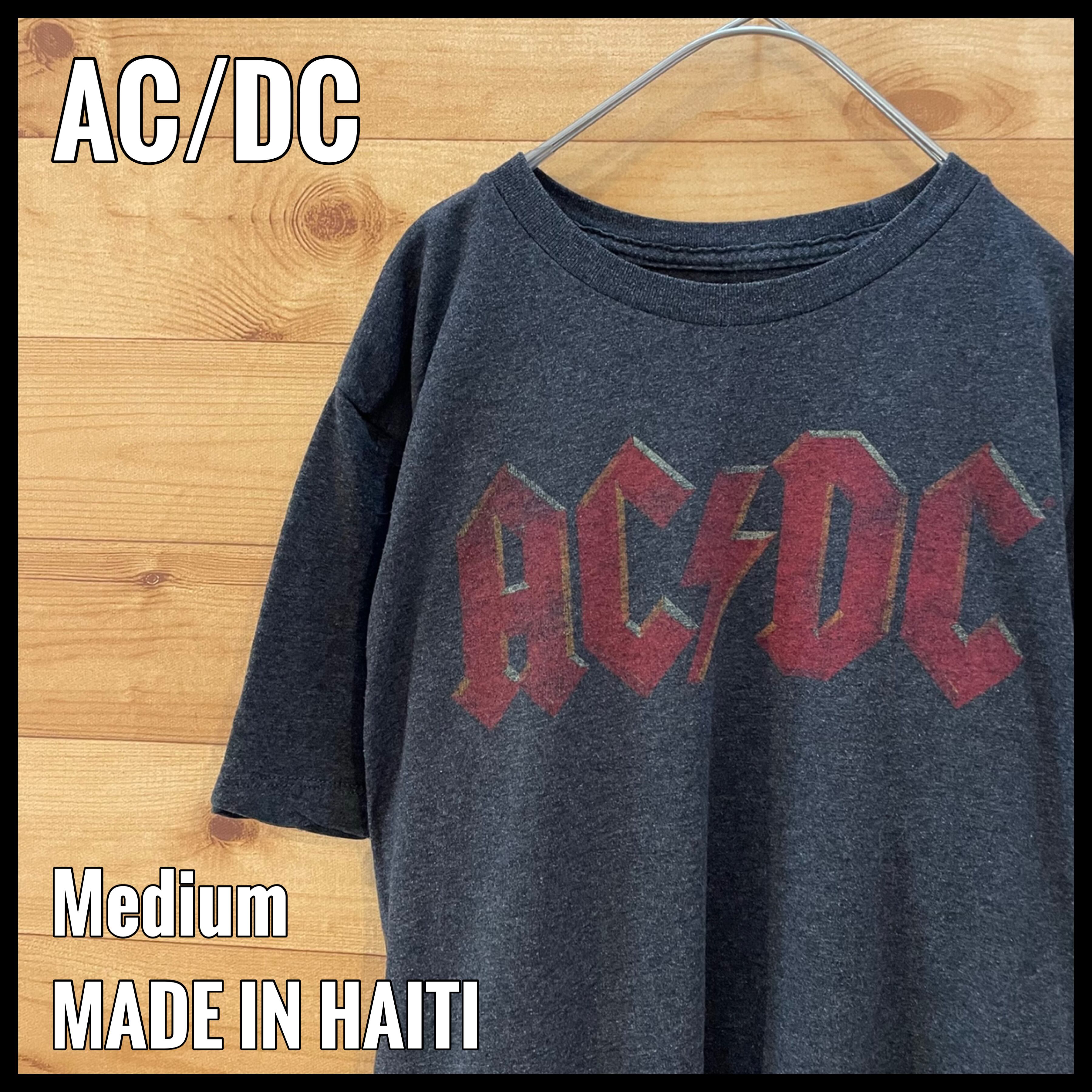 新品未使用品　AC/DC ACDC　バンドTシャツ 90sプリント　加工　L