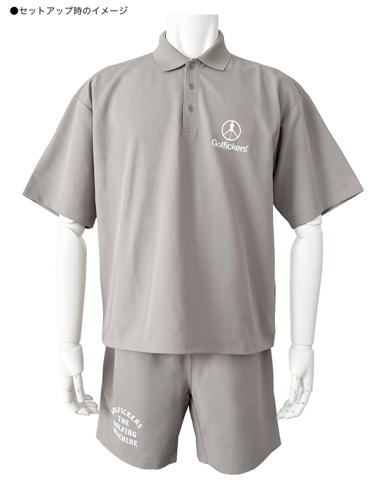HOLE 674] UVカット & COOL ハーフパンツ -Gray- | Golfickers