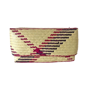 Rectangular colourful basket M w27cm×15.5cm×h14cm 四角カラフル蓋付き収納かご