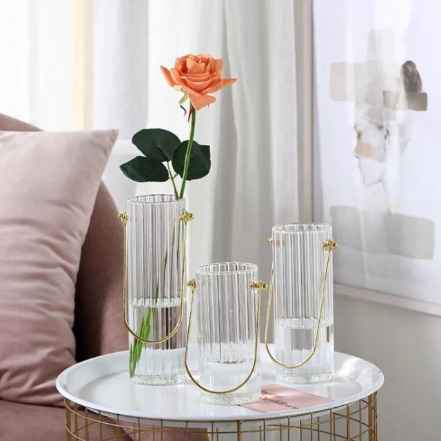 【受注】glass slim flower vase ガラススリムフラワーベース