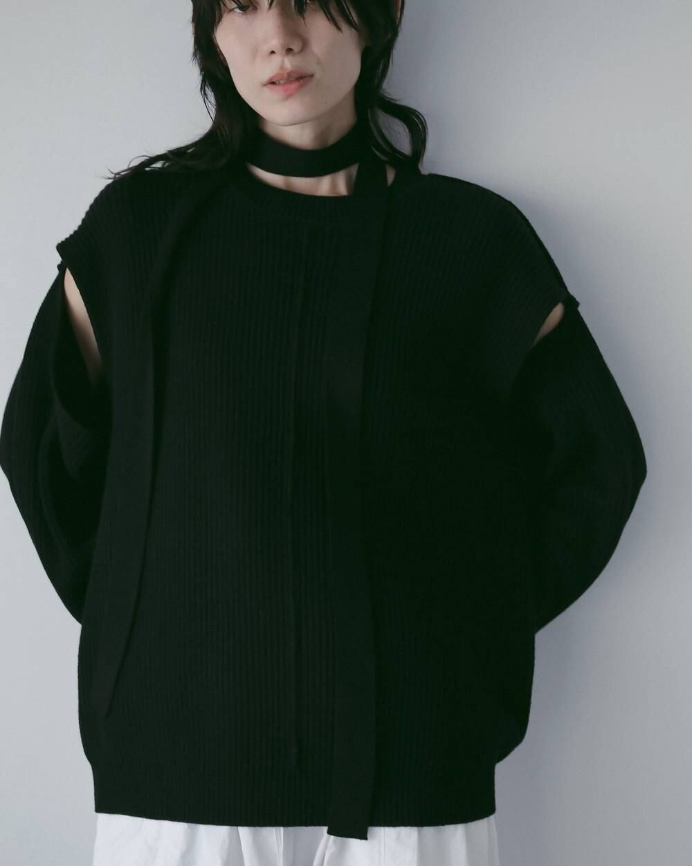 anuke 】Slit Rib Knit | valance 福井｜レディース セレクトショップ