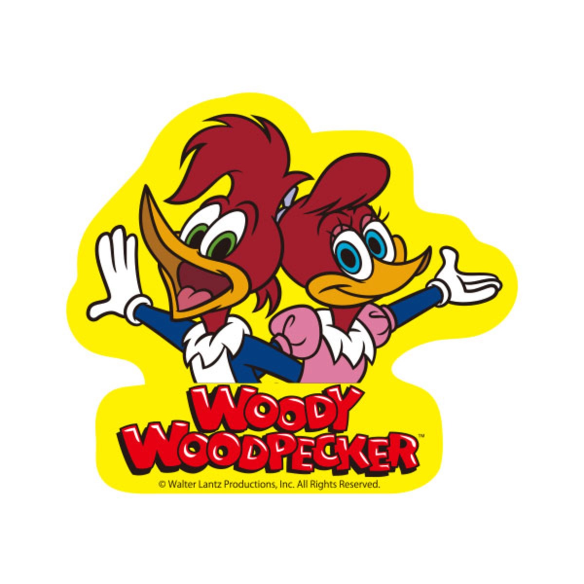 ウッディー・ウッドペッカー キャラクターステッカー コンビ 