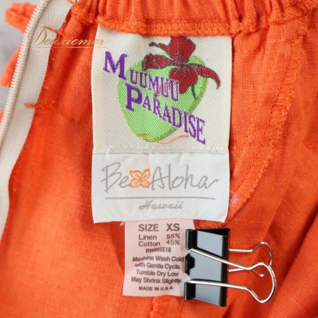 フラダンス 衣装 ワンピース ドレス オレンジ系 MUUMUU PARADAISE 無地 シンプル フリル ハワイアン アロハ フラ ダンス レッスン 練習 ハワイアンダンス レディース 華やか 鮮やか かわいい おしゃれ 上品 大人っぽい フリルドレス お揃い ハワイ アロハシャツ 華やかオレンジ リネン コットン カジュアル お出かけ 海外旅行 フェスティバル 夏