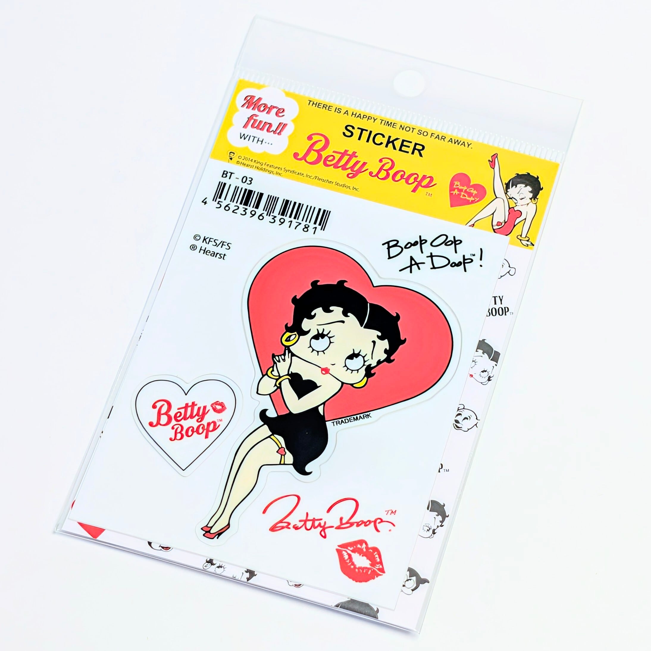 ✨️みんなメロメロ♡✨️送料無料！【 Betty Boop（ベティブープ） 】 STICKER（ステッカー）/ シール / ベティちゃん　〚アメリカン雑貨 アメトイ〛
