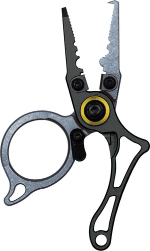 【努力特価】プロックス(PROX) フィンガースプリットミニプライヤー リングタイプ/ブラック×ガンメタ PX162RKG