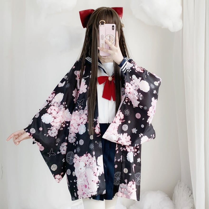 サブカル 服 地雷系 通販 梦梦の工作室シリーズ ロリータ 羽織り レトロ 和装 かわいい