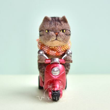 【猫さん】バイクねこ/キジ