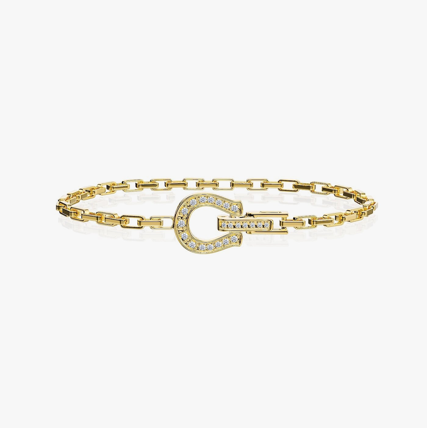 s925 horseshoe chain bracelet #B50 | loseford s925 horseshoe chain bracelet #B50 | loseford