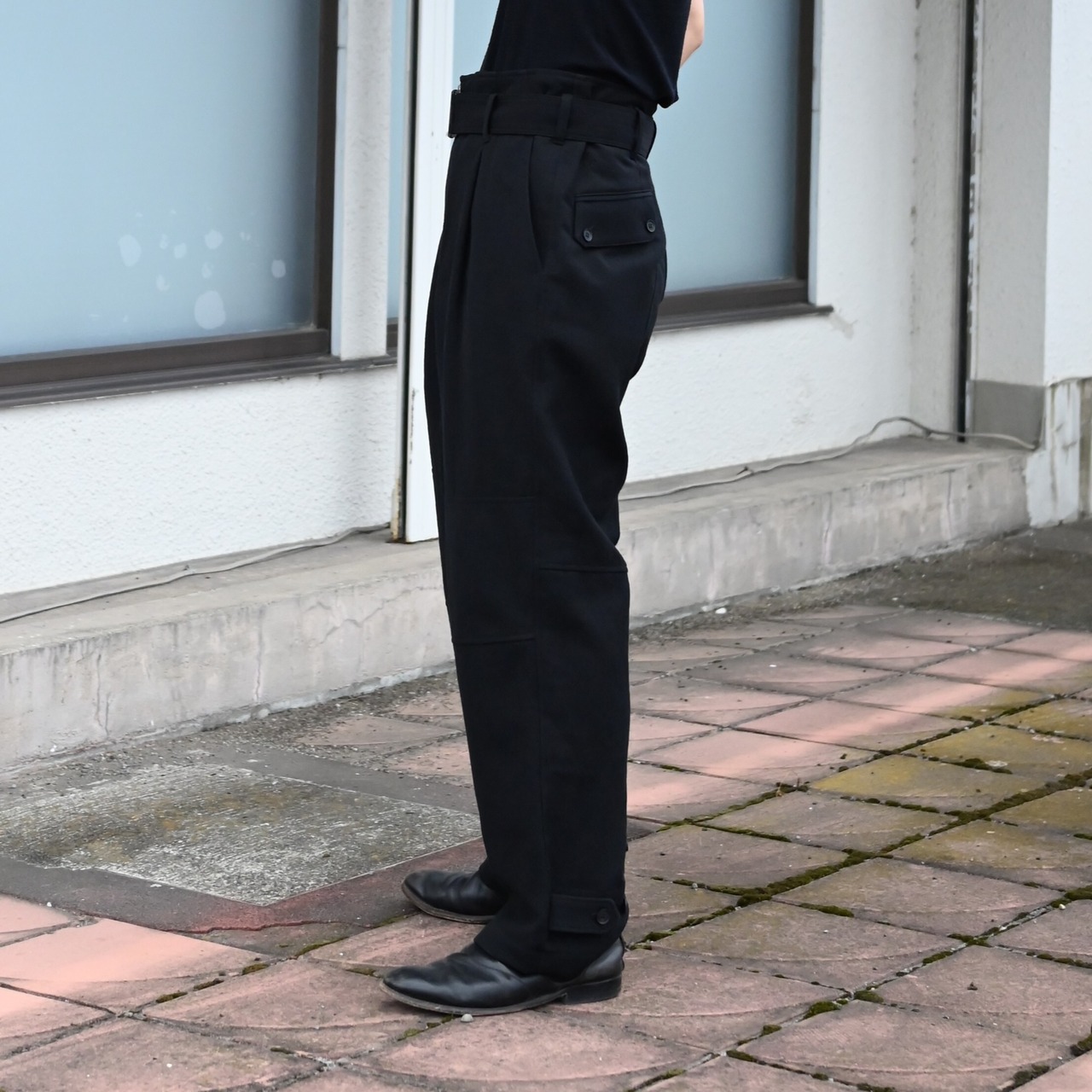 山内(ヤマウチ)、ウォッシュドウールリネンツイル・ツナギパンツ、ウールシャギー・スタンドカラーシャツジャケット