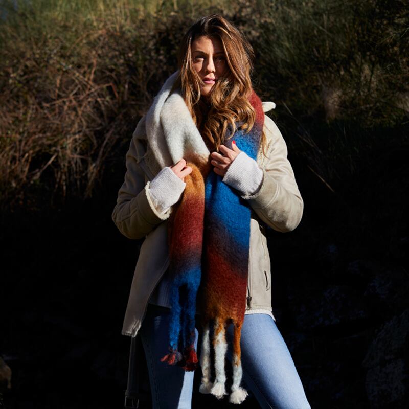ROKU購入 MANTAS EZCARAY TIE DYEストール（ロク） MANTAS EZCARAY_SCARF TIE DYE：TD-1B | NEWTCITY