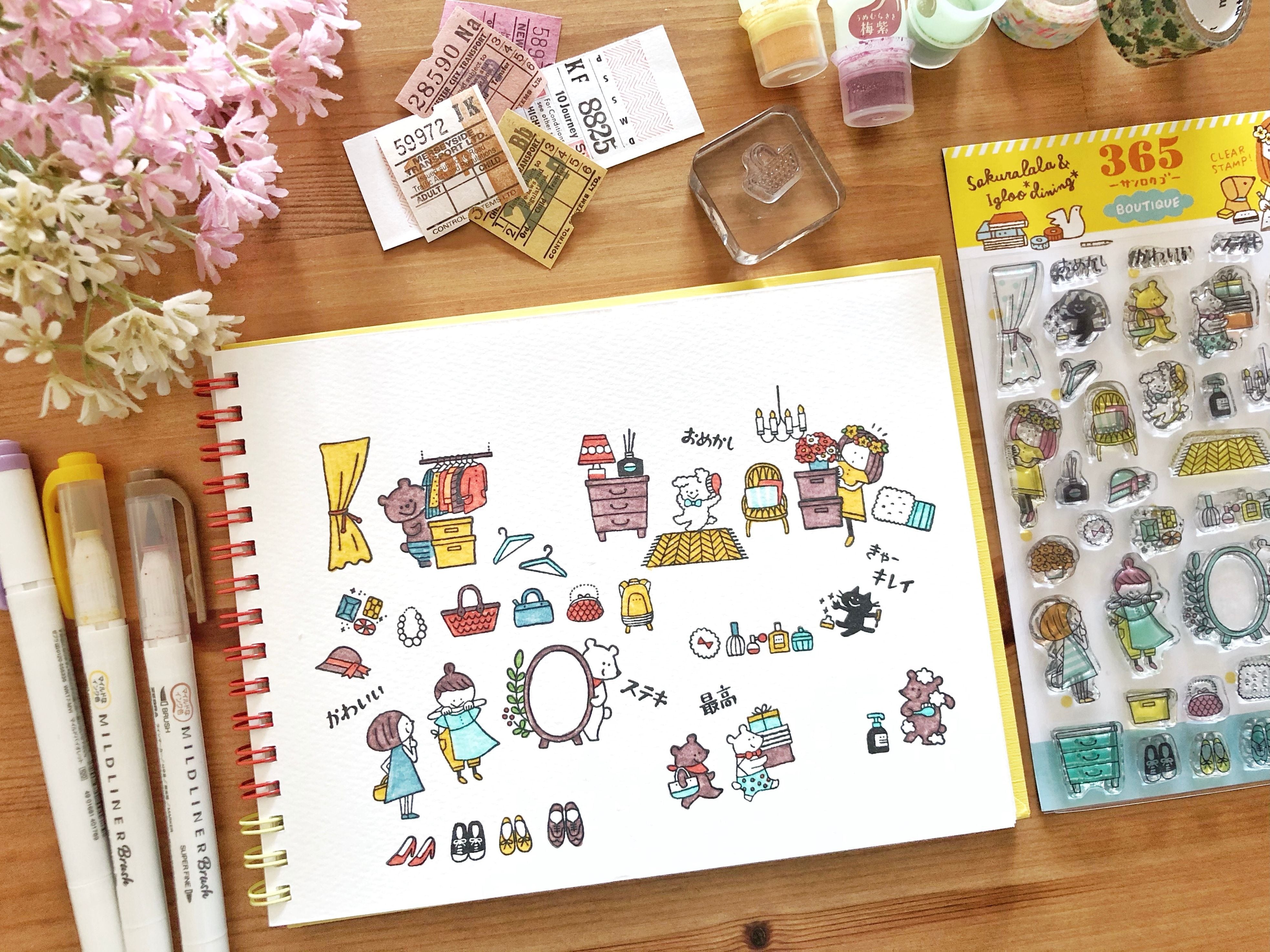 sakuralala クリアスタンプ -Boutique- 365046 | パピアプラッツBASE店