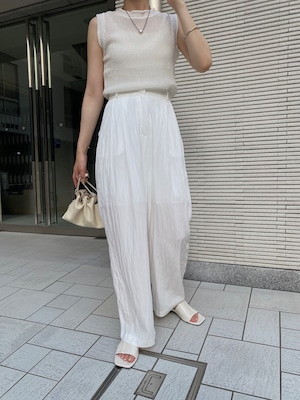 nylon tuck slacks pants