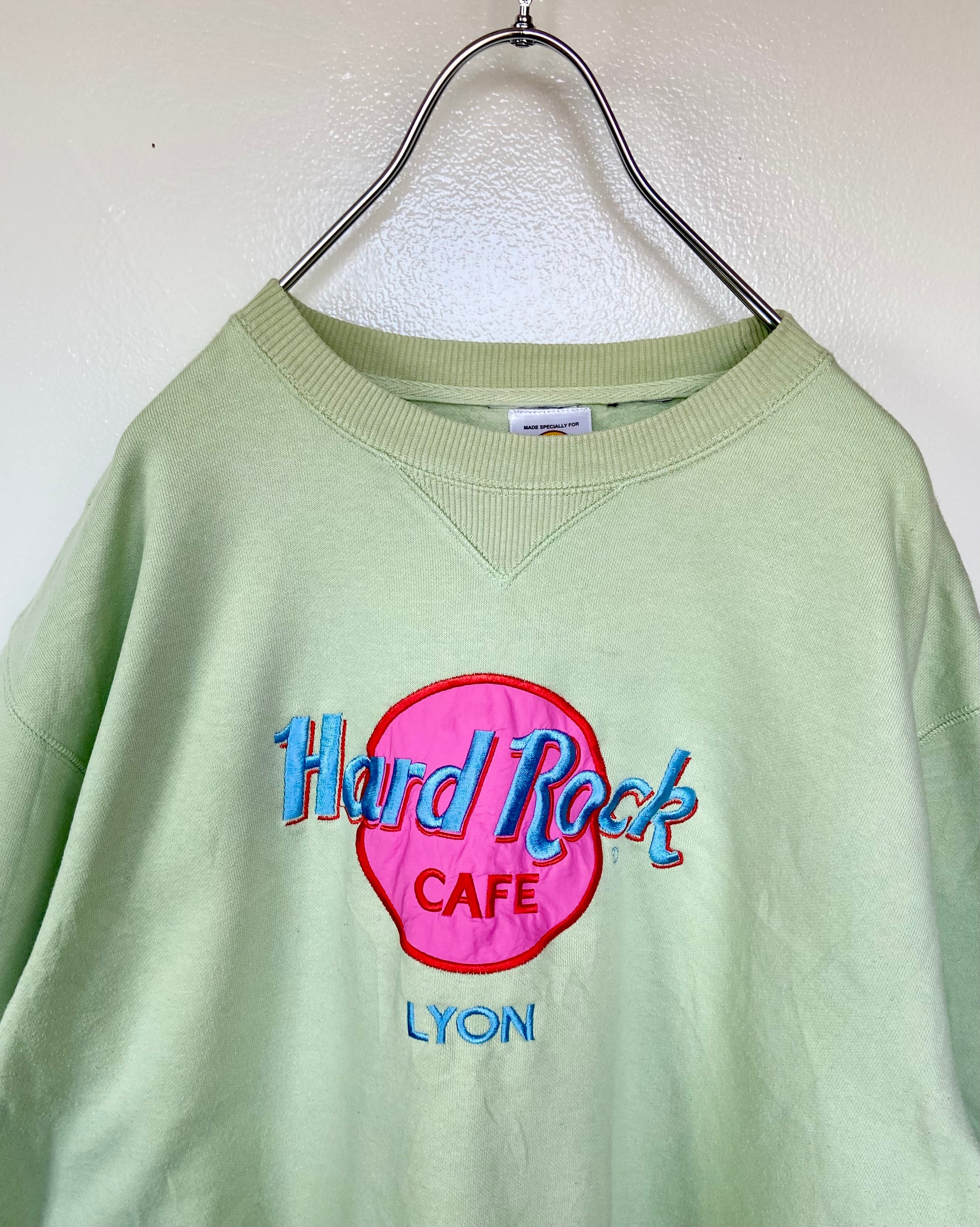 USA製 Hard Rock Cafe/ハードロックカフェ    ミントグリーン LYON スウェット