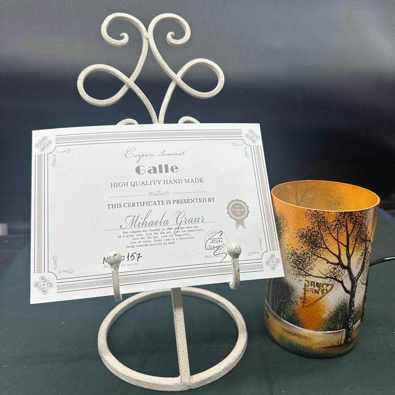 エミールガレ 2灯　蜻蛉文　台座真鍮　カメオ彫り　被せガラス　高さ25cm エミールガレ 2灯 蜻蛉文 台座真鍮 カメオ彫り 被せガラス 高さ