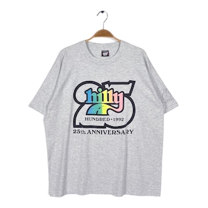 90s ヒリーハンドレッド 自転車レース USA製 ヴィンテージ Tシャツ グレー シングルステッチ スクリンーンスターズ サイズXL 古着 BZ0577