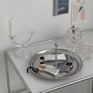 ball silver metal tray / ボール シルバー メタル トレー ミッドセンチュリーモダン 韓国 北欧 インテリア 雑貨