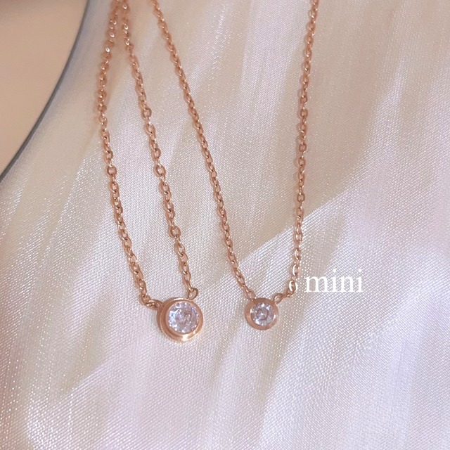 One stone necklace mini
