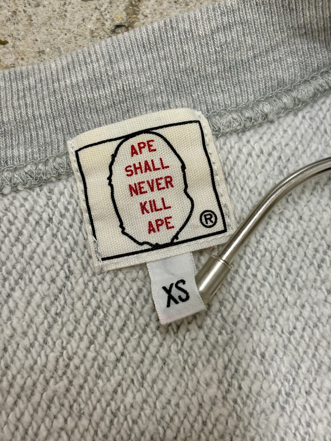 90～00s A BATHING APE/Logo print Sweat/初期タグ/XS/ロゴプリント 