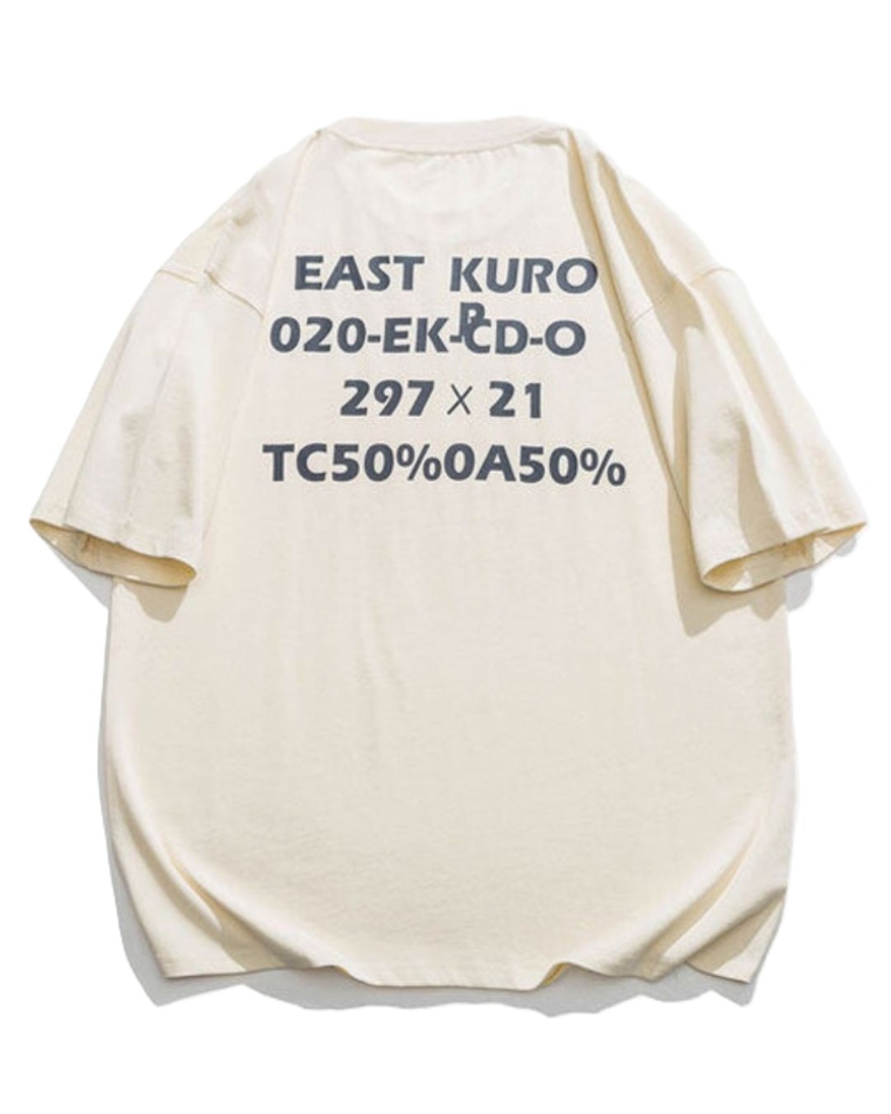 バックテキストプリントTシャツ　S0325