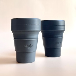 stojo ポータブルカップ 355ml（カーボン/グレー）POCKET CUP