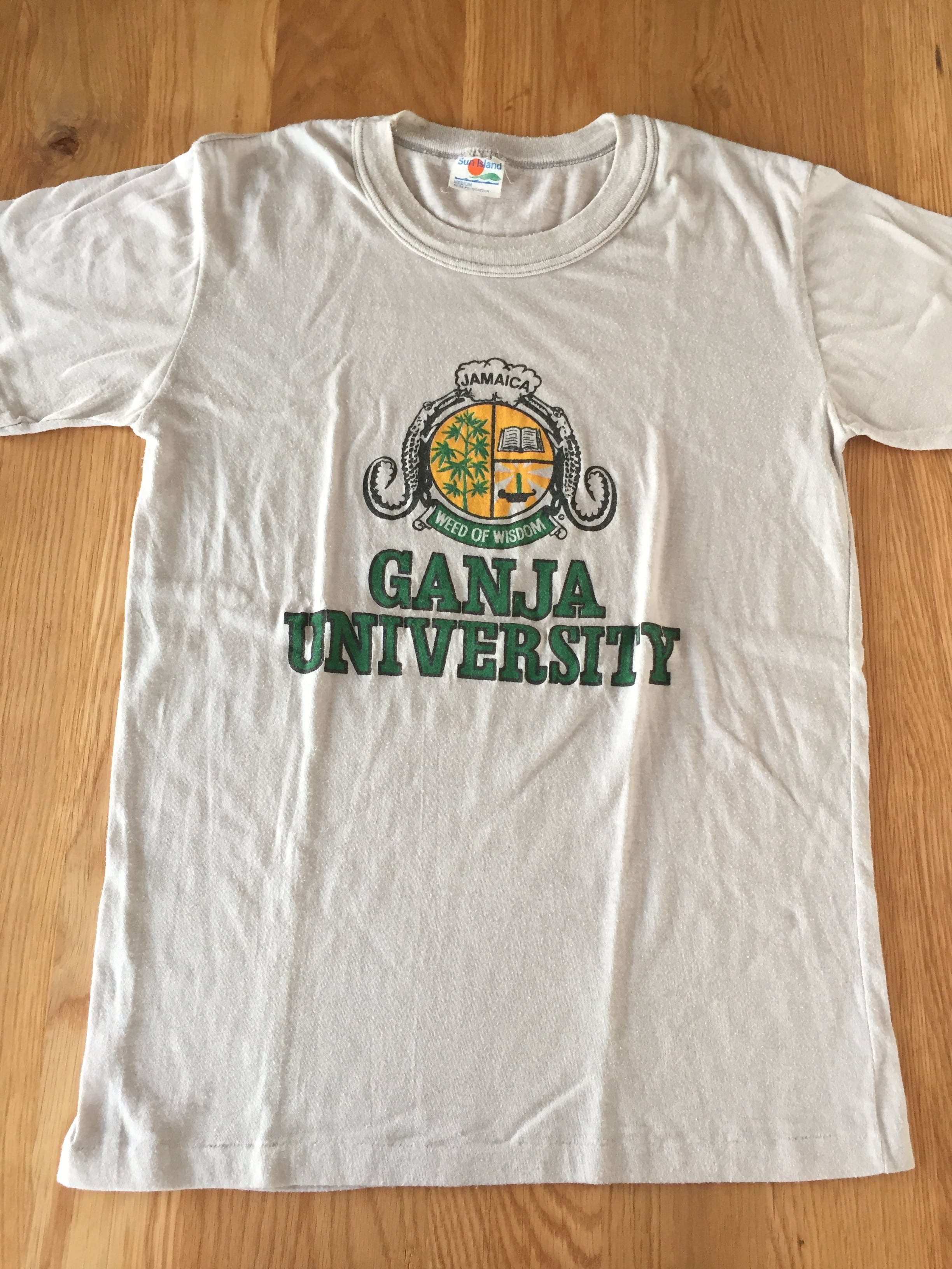 70~80's GANJA UNIVERSITY vintage Tshirt 古着 us古着 Tシャツ