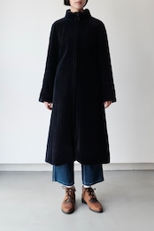 Vuokko purple velvet padded coat