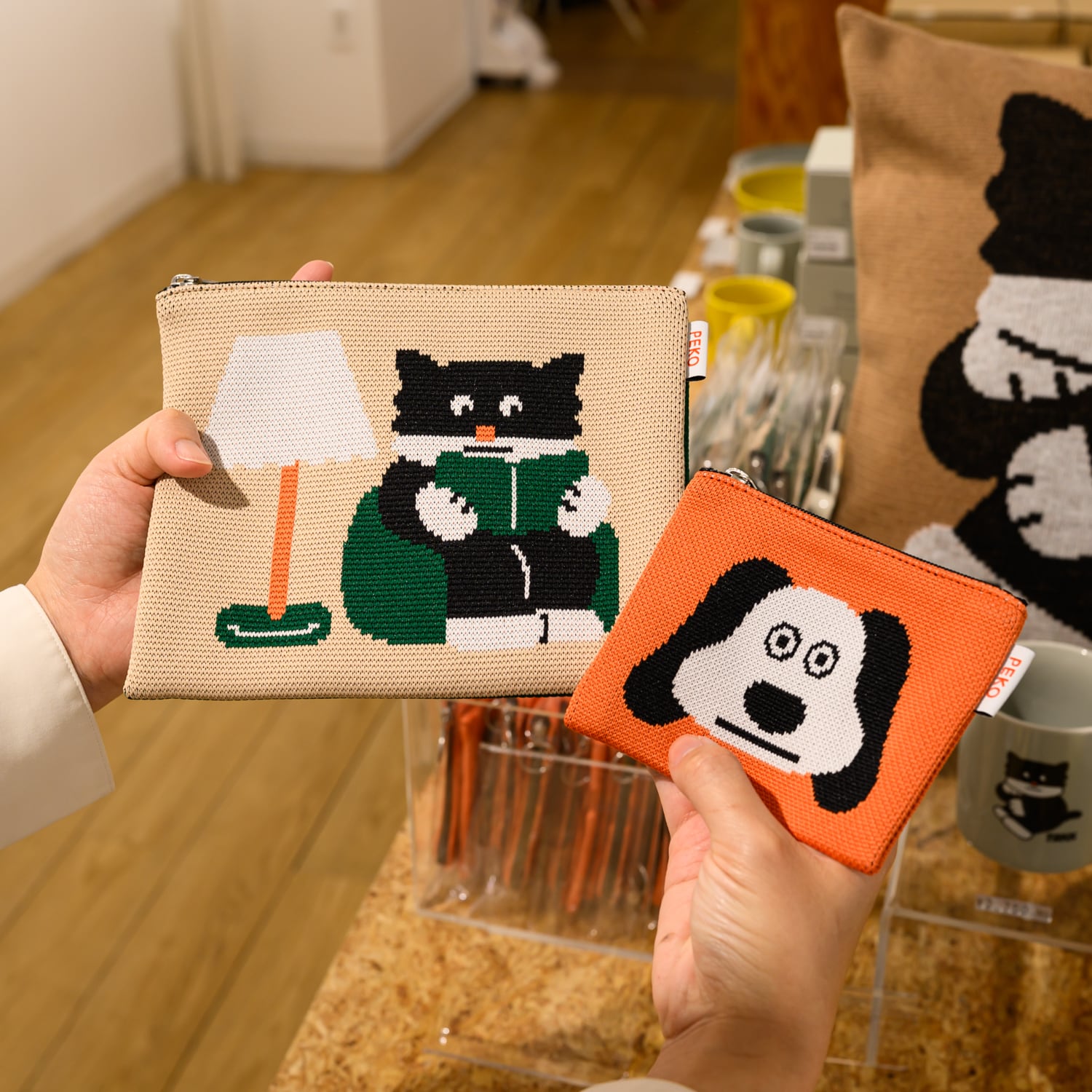 朝野ペコ ニットポーチ大 | TOKYO PiXEL. shop & gallery