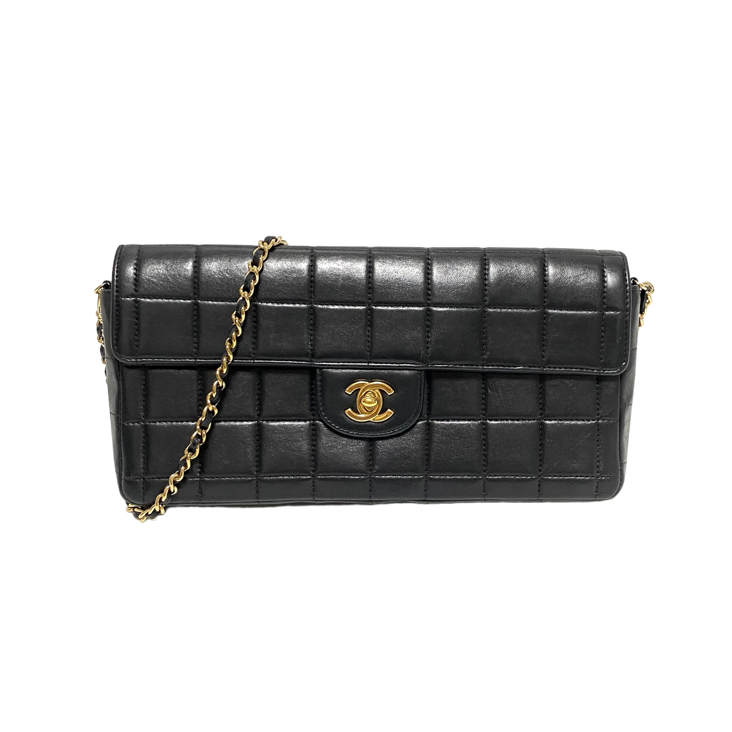 CHANEL シャネル チョコバー ショルダーバッグ ブラック 11346-202309