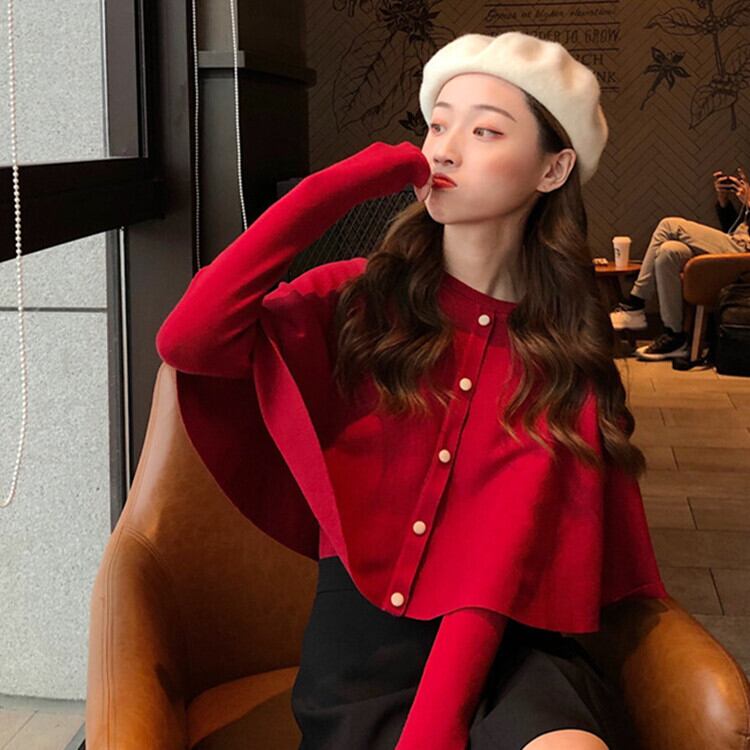 レディース ニット 赤 ニット セーター レディース[品番：JOKW0014952]｜REAL STYLE