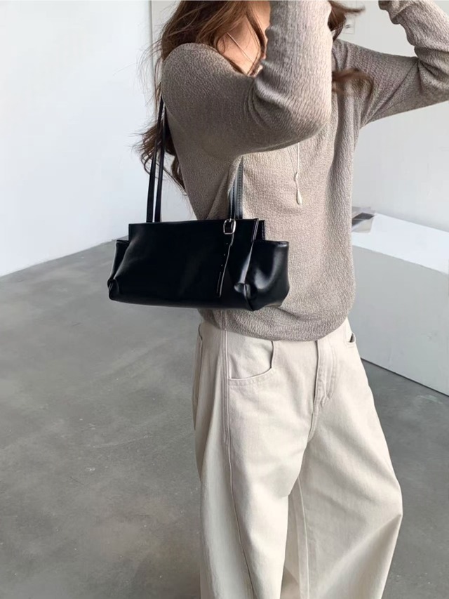Soft Faux Leather Shoulder Bag