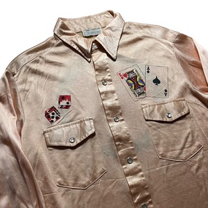 vintage 1970’s polyester shirt “CASINO”