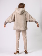 BRAHMIN(フードミンク調ジャケット)