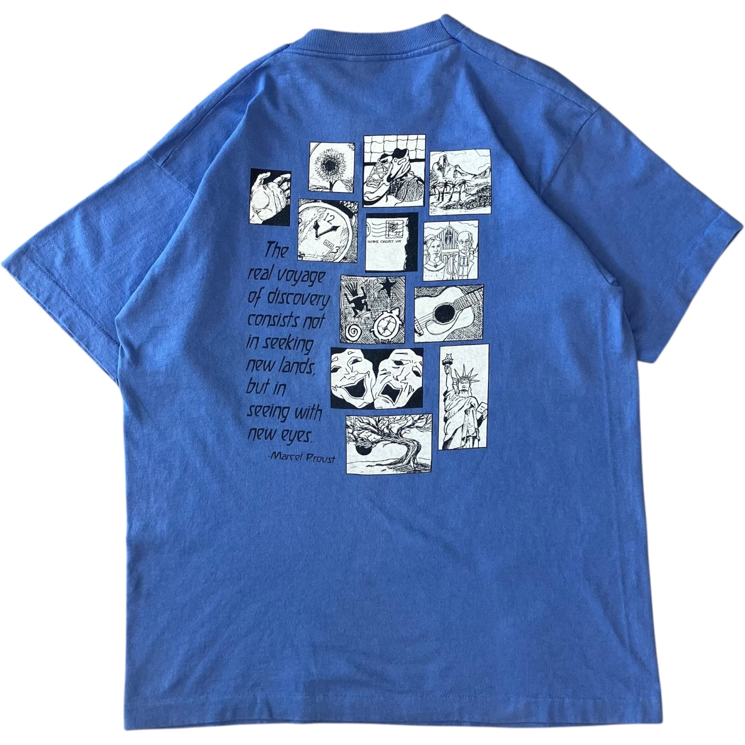 《L》FRUIT OF THE ROOM フルーツオブザルーム 90s usa製 プリントTシャツ 両面 No.2988