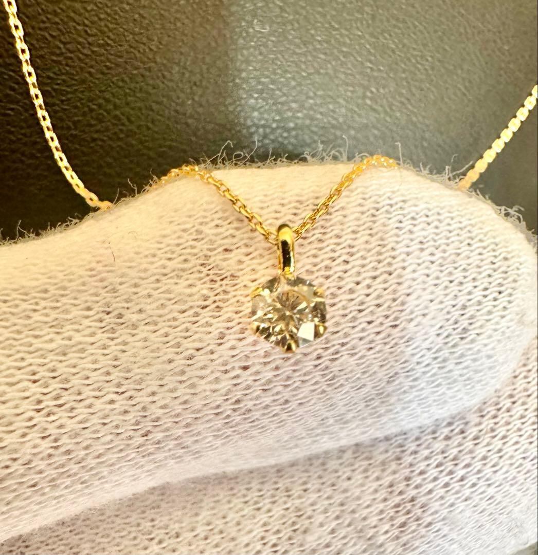 K18YG*0.20ct*一粒ダイヤモンドネックレス*イエローゴールド | Me,MiNE