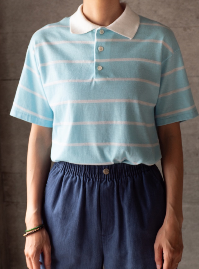 "PUT ON SHOP" 1970s Polo shirt