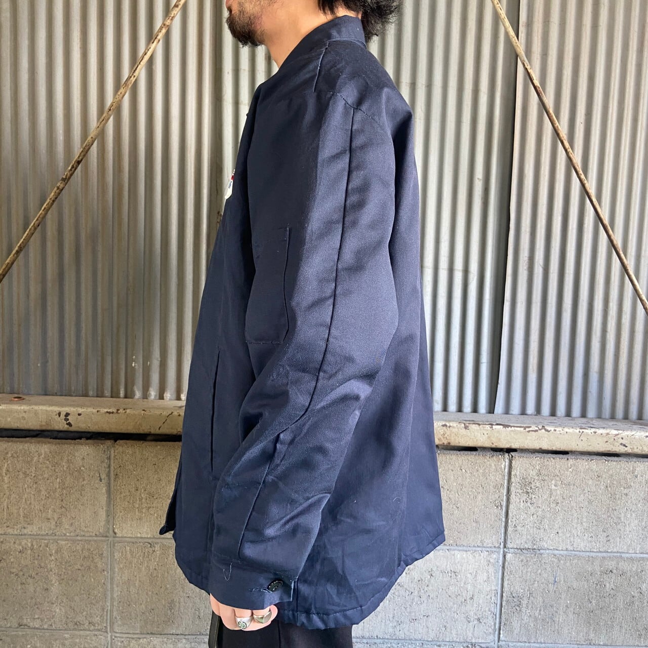 CINTAS 企業ロゴ ワッペン ワークジャケット メンズXL相当 古着 