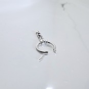THIN HOOP -raised by wolves- [LARGE] with OVAL and TEARDROP / レイズド・バイ・ウルヴス シンフープ L ウィズ オーバル&ティアドロップ