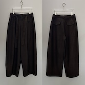 Tie belt wide curve PT/brown