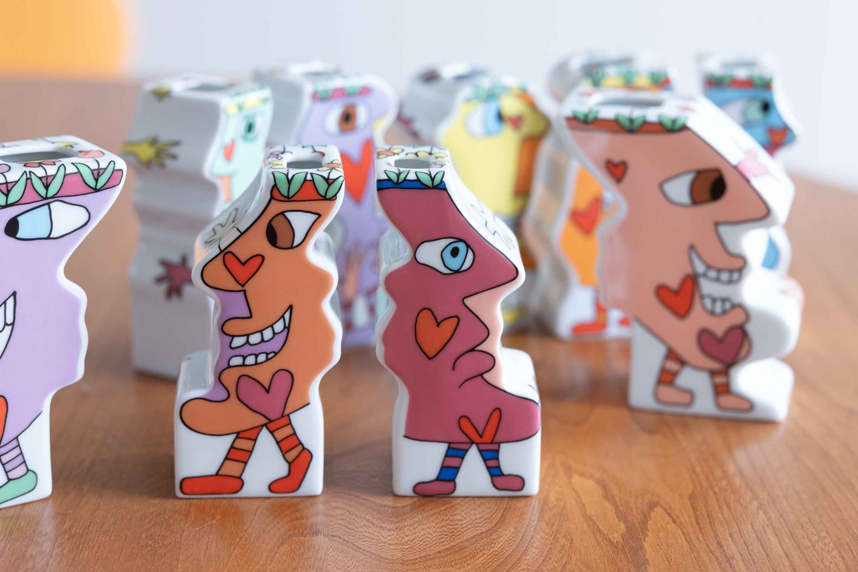 James Rizzi フラワーベース 「I Can´t Stop Loving You!」ローゼン